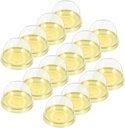 50pcs Egg Yolk Cake Boxes Mini Cupcake Containers Baking Cake Box Pet Material Safe Reusable for Cupcakes