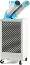 Uninex SAC3000 Indoor/Outdoor KOOLZONE Mobile Spot Cooler with Twin Duct, Industrial Grade, 10,236-BTU, R410A Refrigerant