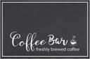 Findosom 12"x 20" Dish Drying Mat, Super Absorbent & Cuttable Coffee Mat, Hide Stain Bar Mat for Kitchen Counter, Coffee Bar Accessories, Black