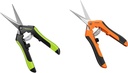 VIVOSUN Gardening Scissors 6.5 Inch Hand Pruner Pruning Shear and 6.5 Inch Gardening Scissors Hand Pruner Pruning Shear with Straight Stainless Steel Blades Orange 1-Pack