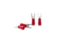 GLOBOMOTION 隔热叉 Spade U-Type 终端 Spade 快速Splice Crimp 线连接器 电缆条目 1.5 sqmm; 叉大小 3.5 mm(100个包)