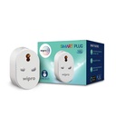 Wipro 16A Wi-Fi Smart Plug 配有能量监测器,适用于Geysers,微波织物,空调(与Alexa和助理合作)等大型设备- 白色