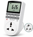Blackt Electrotech BT41P 230V 10A 数字可编程计时器 Socket插件 – 24x7 自动照明,节能和家用电器的电子输出(新)