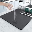 PANCA Dish 烘干厨房 Mat QQ 大水吸干 Utensil 烘干 Rack Mat QQ 家用防滑厨房辅助设备 Mat for Sink, Dinning Table & Ship Draining (40x60厘米)