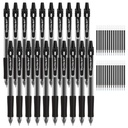 48 Pack(20 Pens with 28 refills) 可折叠的中点滚球 Gel Ink Pens 平滑写作 Official School Home Work 的舒适 Grip