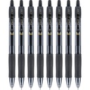 PLOT G2 Premium Gel Pens, 精点0. 7mm, 黑墨, 8- Pack