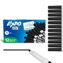EXPO 干废标记,低味墨水,黑色,精密提示,12个计数 - 白板,日历,组织,办公室基本用品,学校,教室,教师