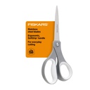 Fiskars 8" 软玻璃 每日所有目的剪刀,办公室和工艺,灰色