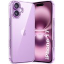 GiftKart Ultra-Hybrid Crystal Clear Back Case Cover for iPhone 17 QQ 防震设计QQ 硬后封装 Case for iPhone 17(PC & TPU,透明)