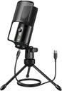 FIFINE Podcast 录音 麦克风 PC USB Condenser 麦克风用于流转 Vocal 音乐 计算机桌面 Mic 带有 Mute 按钮用于 Windows/Mac OS-K669PRO1