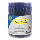 飞行员G2 Premium Gel Pen Conference Pack,可回收,精细0.7毫米,蓝墨水,蓝墨水,36/Pack