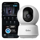 Qubo Smart Cam 360° 3MP QQ 不需SD卡,记录直接在Cloud QQ 2026版上 - 由英雄集团 STQC认证 QQAI 人物侦测 QQ 入侵者警报 QQ 夜视 QQ 双威谈话