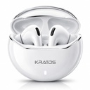 Kratos TW02 耳机Buds Wireless 配有 60H 播放时间,噪声Isolation & Clear Calls, 蓝牙耳机配有语音助理, 耳机Buds配有蓝牙V 5.3 & C型快充电, IPX5 TWS耳机