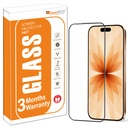 OpenTech 军用调温玻璃屏幕保护器 iPhone 17 与边到边覆盖兼容 - 案件友好、反刮和泡泡免费安装套件(6.3英寸)