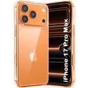 GiftKart Ultra-Hybrid Crystal Clean Back Case Cover for iPhone 17 Pro Max QQ 防震设计 QQ 硬后封装 Case for iPhone 17 Pro Max(PC & TPU,透明)