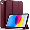 ProElite Smart Case for iPad (A16) 第11/10代 (2025/2022) [Auto Sleep/Wake Cover] [左侧 Pencil Holder] [柔软灵活案例]后坐力系列 - 葡萄酒