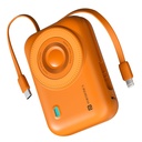 Portronics Power Shutter 20000mAh 15W 磁性无线快速充电电库 内建型号为C & 8 Pin电缆,22.5W C型PD输出,型号为C双向端口,LED显示(Orange)