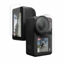 POPIO 用于 DJI Osmo 动作 4 相机(透明)的军用-Grade Gorilla Tempered Glass , 安装套装 3 Glass 的完整套装