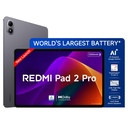 Redmi Pad 2 Pro,12.1-inch(30.73 CM),液晶显示 - 2.5K Sharp & Clear, 8GB RAM, 128GB ROM, Wi-Fi, Quad Speakers, Dolby Atmos, Graphite Grey, AI 启用