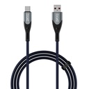 boAt型至C 65W型快速充电电缆 480 Mbps数据传输,Nylon Braided Premium Design & 持久铝合金壳中的Tangle-Free电缆(电子蓝)