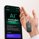 Neosapien India's First AI Wearable, Neo 1 - 离线和个人对话的约会记事员 - Smart Secution, to-Dos and Reminders (Gunmetal)