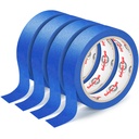 4卷蓝漆器磁带 0.94“ x 22Yd Premium Masking磁带