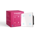 HomeMate Wi-Fi Smart 4 Gang Touch Switch (White, pack of 1) 与Alexa, Ass助理 & Siri 合作的无节奏工作