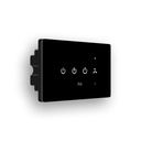 IOTICS Smart Wifi Board:3×灯光开关和1×Fan开关模块. 手指触摸 遥控 应用控制 通过Home/Alexa发表演讲。 家自动化解决方案(黑色)