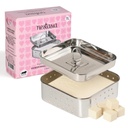 Nestasia大型无污钢板制造者(550毫升) - Square Paneer Maker Mould Press with Lid QQ Rust Resistant Medical Paneer Strain - 完美用于新鲜的Paneer, Tofu & Sprouts