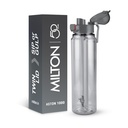 MILTON ASTON 1000 BPA & BPS 无水瓶 1 ltr 食物-格莱德塑胶 → One-Click Open → Leak-Proof → Sip & Gulp Lid Iide for Office, School, College, Gym, Grey