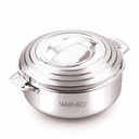 WARMEO Linea Premium 隔热无色钢 Casseroles 方便为厨房携带热盒 方便为厨房携带热盒 方便为储存 QQ银 2000ml