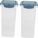 Mikikit 2pcs Yogurt Fermentation Jar Bread Storage Container Plastic Freshness Preservation Box for Yogurt and Bread Counter Storage