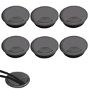 Serplex 6Pcs 2 英寸圆桌 Grommet 翻转顶端电缆洞封面