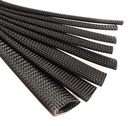 Rpi店 - 5 Meters Polyest Braided Sleeve, Nylon Braided 袖子, 编织可扩展袖子用于良好的电线保护, 5 不同尺寸(3mm, 4mm, 6mm, 8mm, 10mm) 每1米黑色