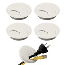 Selplex 4Pcs 办公桌 Grommets 2.36英寸圆形电缆 Grommets for Office