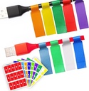 True-Ally 240 PCS电缆标签,8 Colors 防水电缆标签 电缆管理有线标签,Cord Labels Can Write On,Self Adhesive Wire Labels Easy Handwriting. 有线联系人