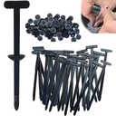 30Pcs Nylon有线铁 多用途的Zip Tie Buckle汽车面板 保留铁丝网 安全电缆或小面板部件螺丝或坚果替代品