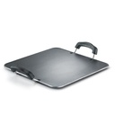 Prestige Alumium Omega 选择附加 免费的非Stick 重型高盖广场 Tawa, 30 cm, 黑色