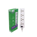 EcoLink Defender Surge & Spike Guard 1.5 M QQ 4 Socket 扩展 QQ Surge 保护 重功率电缆 QQ 家庭与办公室 QX 包1