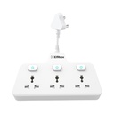 EMBOX 多插件 Socket 2500 W QQ 扩展板 开关 QQ 3 通用 Sockets 多插件 适应器 快速充电 无块设计, 白色