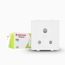 由Panasonic Roma Classic 6 amp 3 Pin Socket制作,ISI标记为 6A Socket(白色,21102)