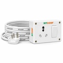 BITCORP 16A至 6A 功率扩展板转换器,装有 1 Socket 1 Switch, 2500W, 1 Meter 1.5mm 电容 AC, 冰箱, EV 充电器, 水舱