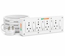 BITORP 6A 扩展板 4 Socket 4 Switch, 2000W, 3M 1.5mm ISI 认证电线