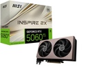 MSI GeForce RTX 5060 Ti 16G Inspire 2X OC 图形卡 - NVIDIA GeForce RTX 5060 Ti GPU,16GB GDDR7 128位内存 28 Gbps,PCI Express Gen 5 x16 接口,上至2617 MHz,STORMFORCE Fan