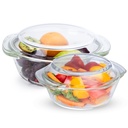 AGARO Elite Borosilicate Glass Casserole with Lid, set of 2, 700ml & 1000 ml, servicting Bowl, Kitchen, Oven & Microwave, Disshusher and Streeer Safe, Scratch Resistant, 透明. 星洲网.