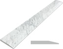 Single Hollywood Carrara Marble Threshold for Floor Transitions (Marble Polished, 4" x 36")