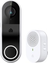 Kasa Smart Video Doorbell Camera Hardwired w/Chime, 2K Resolution, Always-on Power, Night Vision, 2-Way Audio, Real-Time Notification, Cloud & SD Card Storage, Works w/Alexa & Google Home (KD110)