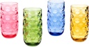 Cupture Impression Plastic Tumblers BPA Free, 20 oz, 4-Pack (Assorted Colors)