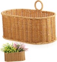 Zerodeko Hanging Baskets for Plants Woven Wall Baskets Fruit Vegetable Holder Kitchen Storage Decorative
