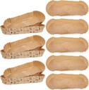 100pcs Boat Shaped Cake Paper Trays Cupcake Carrier Decorative Liners Cake Paper Baking Cups